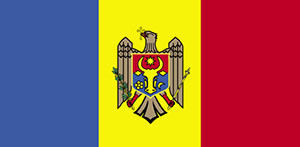 Independence Day of Republic of Moldova flag