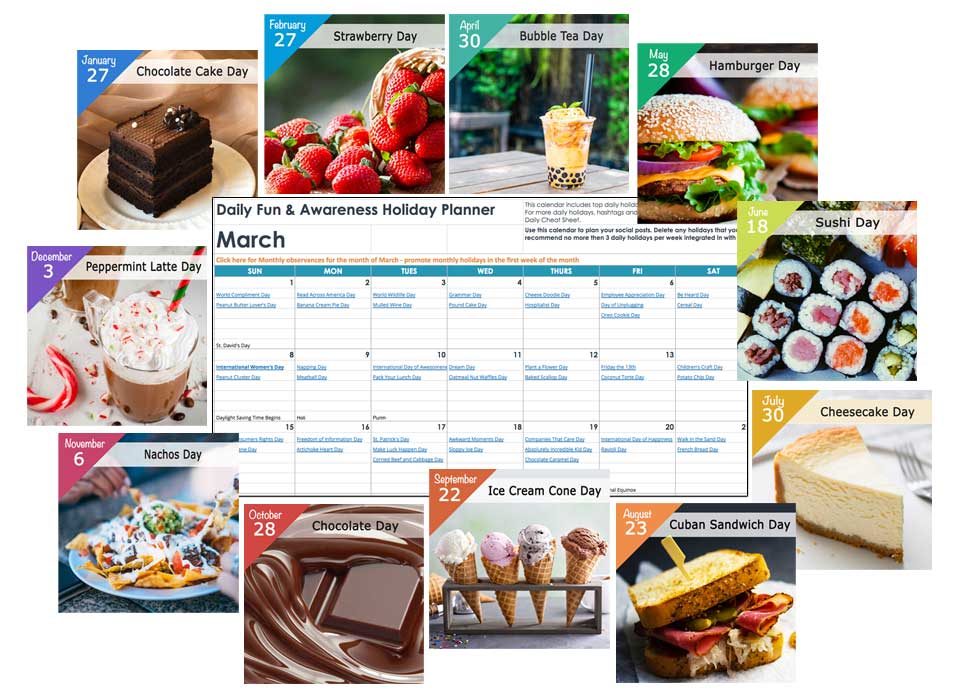 Food Holidays Calendar