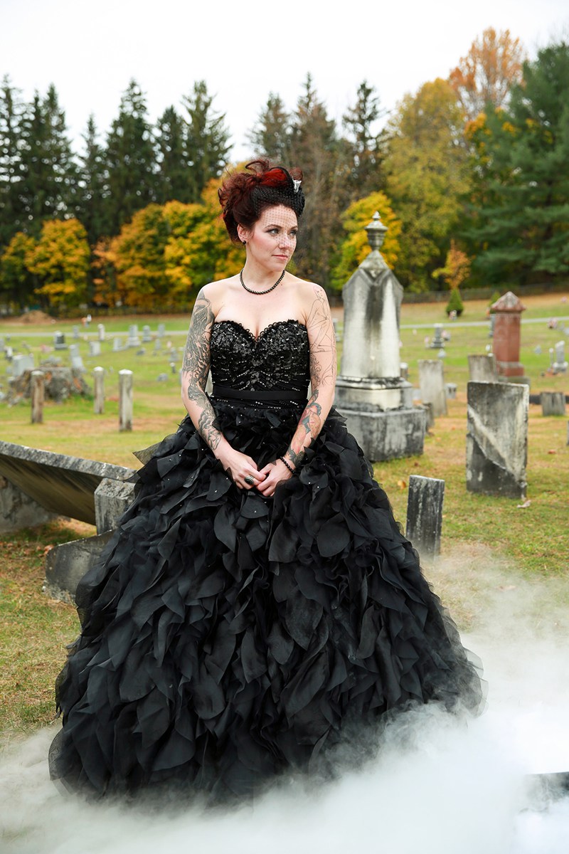 black wedding dress