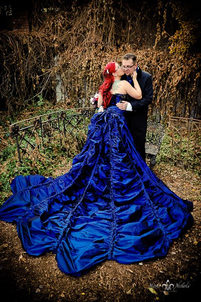 gothic creepy wedding dresses