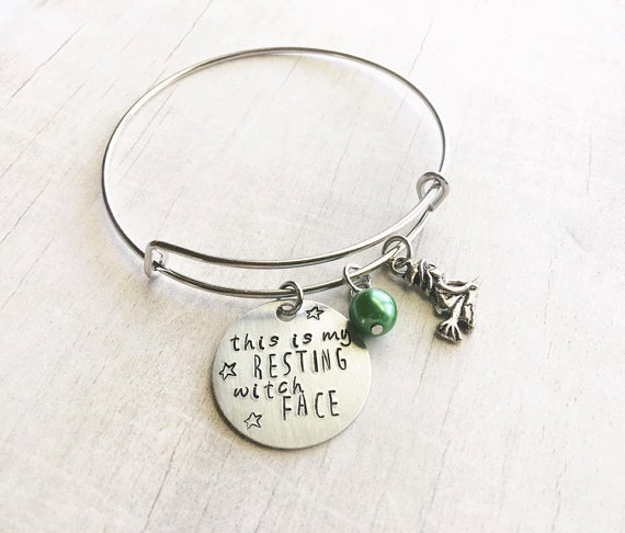 Resting Witch Face Bracelet