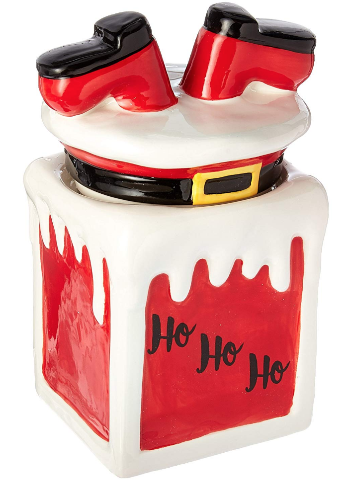 Santa Chimney Cookie Jar