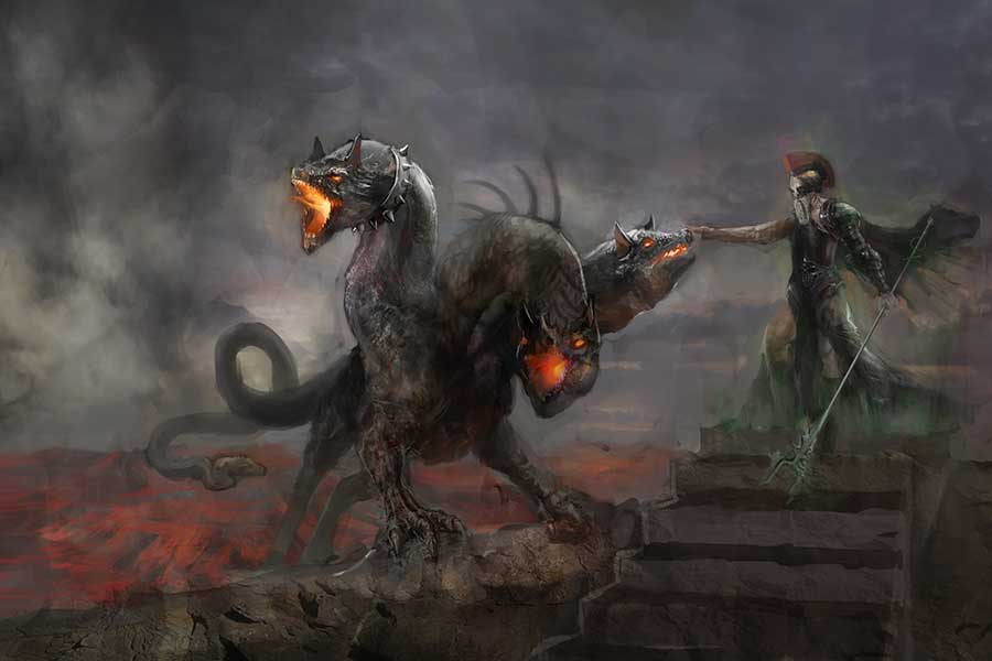 Hades and Cerberus