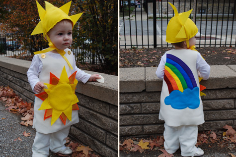 Sunshine and rainbow costume