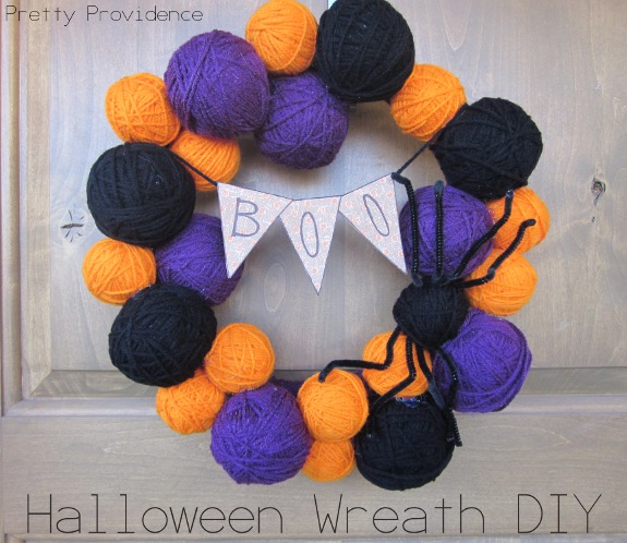 yarn wreath