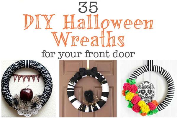 DIY Halloween wreaths