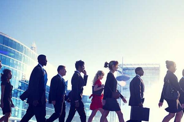 Walking to work