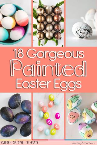18 Gorgeous Painted Easter Eggs