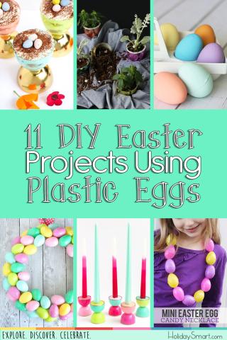 11 DIY Easter Projects Using Plastic Eggs