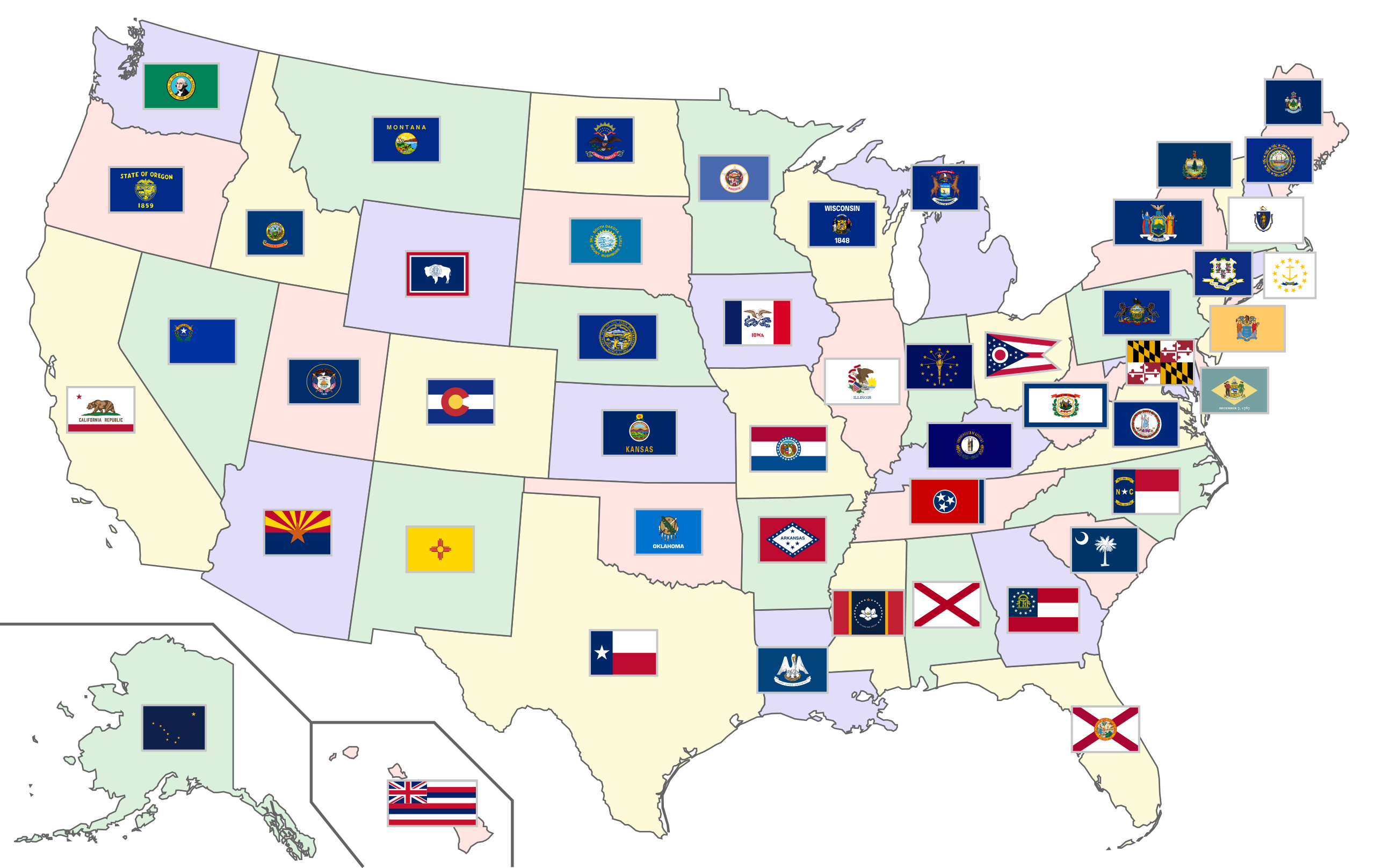 Y state. 50 Штатов США. Флаги Штатов США. Карта Штатов США С флагами. Флаги 50 Штатов США.