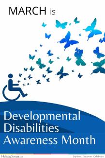 Developmental Disabilities Awareness Month in March