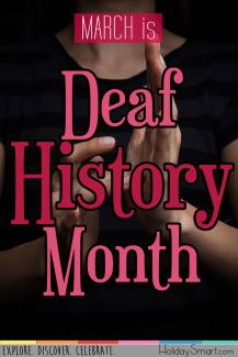 March is Deaf History Month