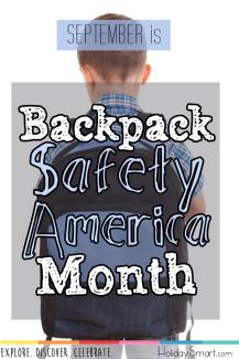 September is Backpack Safety America Month!