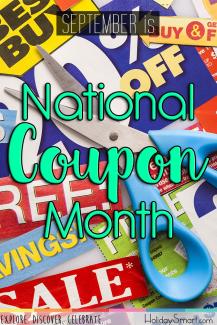  September is National Coupon Month!