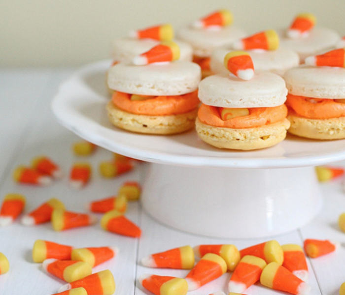 Candy Corn Macarons