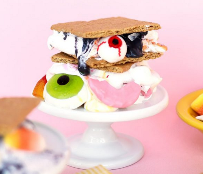 Halloween S'mores with Candy
