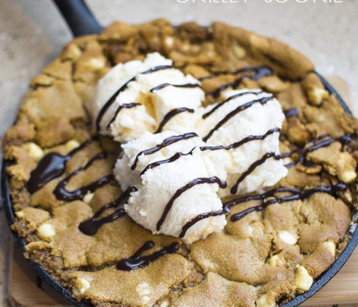 Pumpkin Spice Skillet Cookie