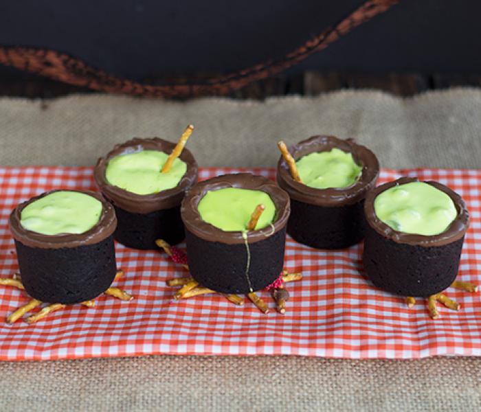 Minty Witches Cauldron Cookies