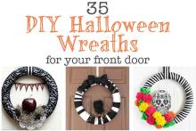 DIY Halloween wreaths