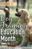 February is Dog Training Education Month
