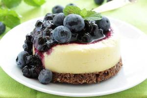 Blueberry cheesecake