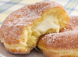 cream-filled doughnuts